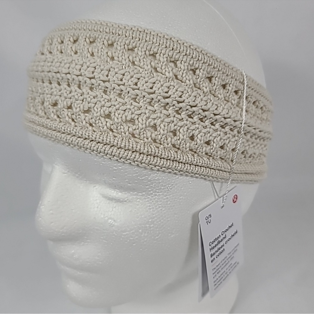 Lululemon Athletica Cream Knit Headband